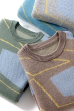 秋冬季新款舒适时尚百搭男士加厚圆领羊毛衫男装，男装羊毛衫，绒韵雅