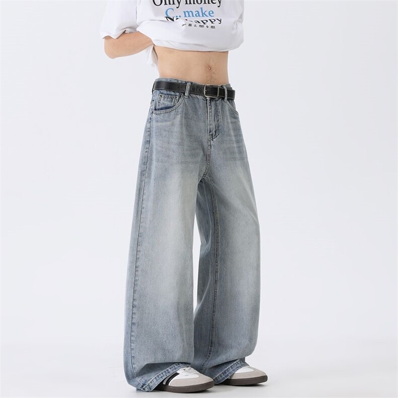 复古水洗cleanfit夏季直筒宽松牛仔裤高级感XZ201-KZ030P48,男装牛仔裤,星座201