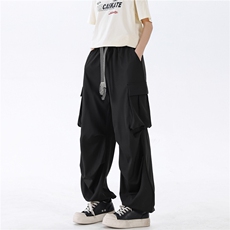 束脚冰丝大口袋休闲裤K105无影墙92%聚酯纤维8%氨纶(S-2XL)TP22，男装休闲裤，电商A088