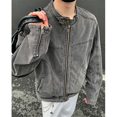 哈灵顿工装夹克复古拉链美式宽松立领短款上衣外套3629-P98控158，男装夹克，电商B295