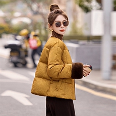 冬装新款时尚新中式加厚羽绒服新标90白鸭绒，女装羽绒服，姿衣坊