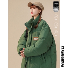 中性风新款冬季时尚百搭宽松印花羽绒服外套YR6181P195控258，男装羽绒服，电商A268