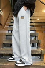 已注册直播抖音宽松侧拼三条杠休闲男裤卫裤C408K9502特P40，男装休闲裤，电商C408(原B339-1)