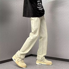 美式潮牌十字架牛仔裤男高街痞帅水洗绑带休闲裤vibe复古阔腿，男装牛仔裤，星座218-1（原230）
