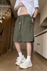 夏季薄款开衩设计五分短裤男DK059模特酒店锦纶(S-2XL)TP22，男装牛仔裤，电商A088