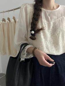 刺绣特色假两件上衣，其它，新袖