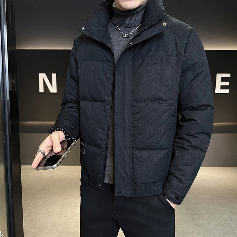 标50绒店主风男士立领暗花羽绒服保暖外套810-P195(控券后288),男装羽绒服,电商B328