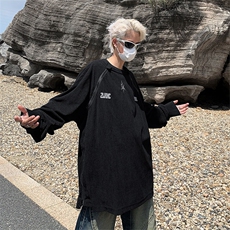 双拉链高街hiphop卫衣男潮设计感宽松痞帅美式休闲外套WY710-p52，男装卫衣，星座1008