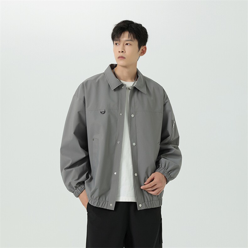 SJ311B-1-JK8802-P55控89秋季新款夹克外套男翻领户外休闲上衣,男装夹克,星座311B-1