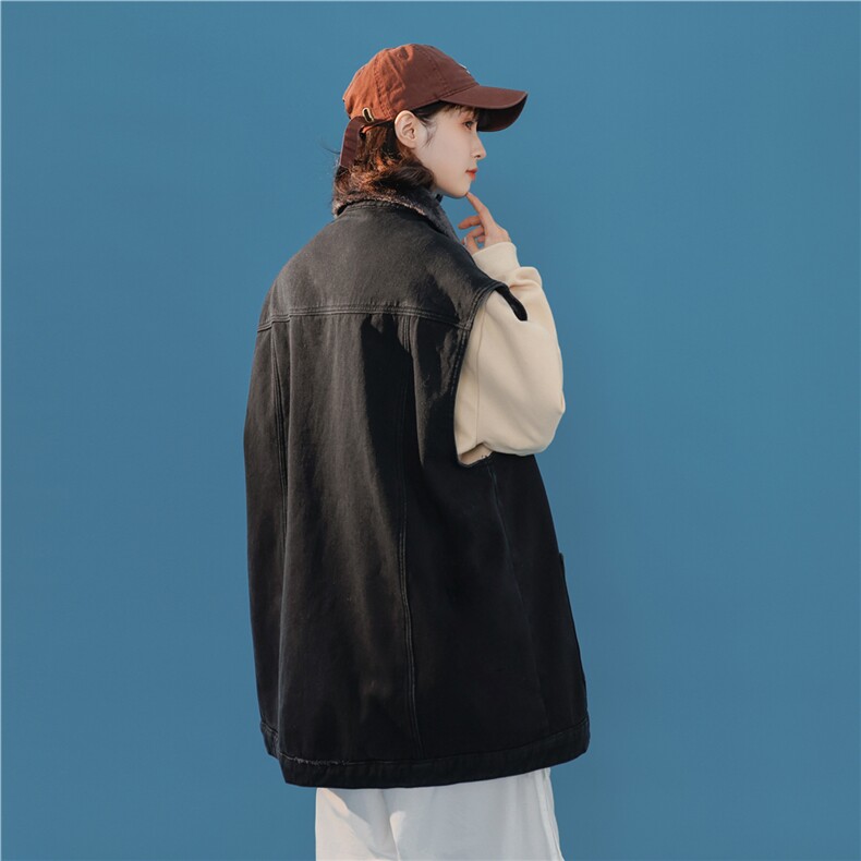 MJ215J-p68-限价98抖音情侣工装棉马甲男外穿大码羊羔毛cityboy,男装工装外套,星座116
