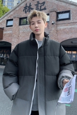 特批P85无差价冬款渐变立领棉衣外套男保暖设计感潮流棉袄M2904，男装棉衣，电商A001-1