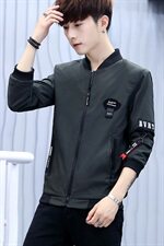 外套男韩版潮流修身帅气秋季衣服春秋新款棒球服薄款夹克H617，男装夹克，星座509