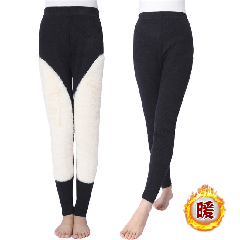 打底裤女外穿春秋季高腰弹力大码紧身黑色九分秋裤，女装打底裤，繁盛羊绒