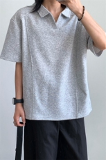 主推重磅POLO衫夏季短袖翻领半袖上衣cleanfit正肩t恤衫S419特28，男装Polo衫，电商A233-1