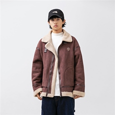 模特图22冬装新款鹿皮绒棉服3773P195，男装棉衣，电商S012（CATTEE）
