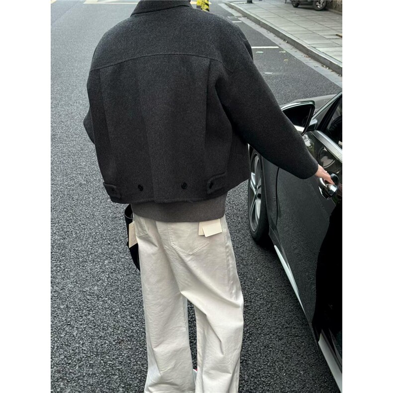仿羊绒短款呢子外套毛呢夹克JK05005P105,男装毛呢大衣,星座1004（原星座815-3）