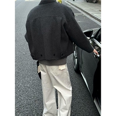 仿羊绒短款呢子外套毛呢夹克JK05005P105，男装毛呢大衣，星座1004（原星座815-3）