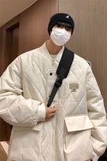 冬季2025新款港风男棉衣棉服青少年情侣装冬装男女外套S273-P118，男装棉衣，电商A233-1