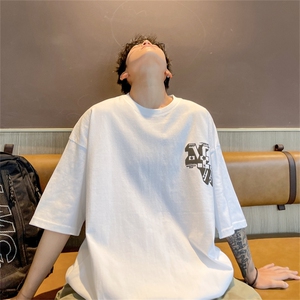 230g纯棉发泡短袖t恤夏季男半袖男XT2322-P30控48 可图片