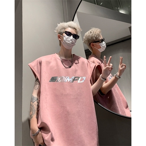 麂皮绒 背心/马甲/坎肩 2025夏季男装无袖T恤XZ514-2-2024121-P28图片