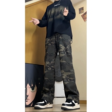 美式显瘦街头迷彩工装裤秋2025新款小个子hiphop登山裤子GJ229P45，男装工装外套，电商D256-3(原A064-3)