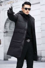 新款羽绒服冬季外套潮流百搭中年男士长款连帽外套KCN3056-5-P405，男装羽绒服，电商B212（原钱塘6029）