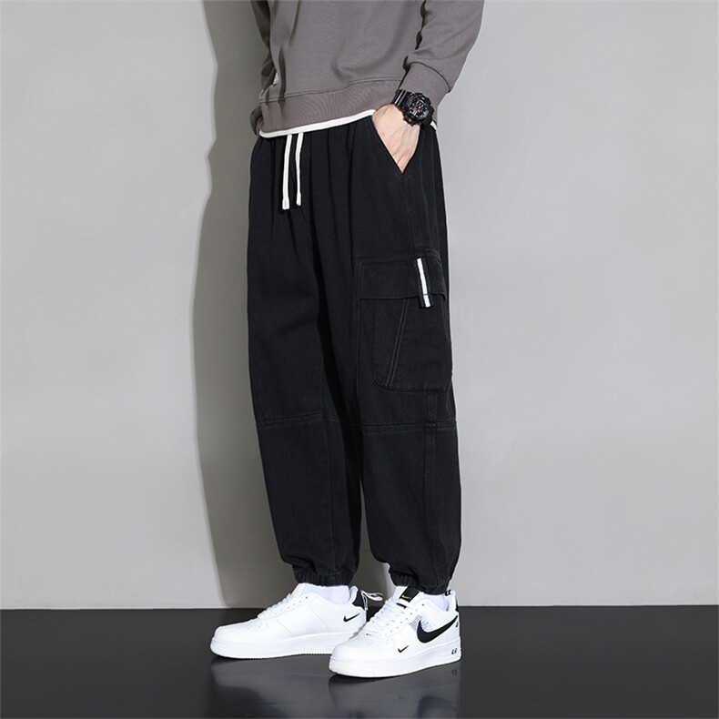 M-8XL棉秋季新款大码平脚多袋工装潮流休裤109-K505-P60，男装工装外套，星座109