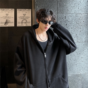 2024秋冬新款港风卫衣重磅连帽开衫休闲美式外套D328-KS001-P52图片