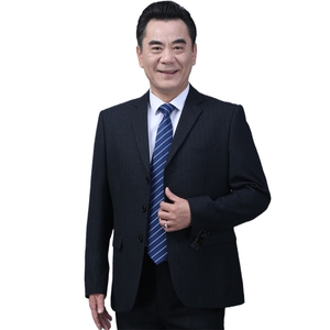 338/P205 中年男西服套装商务男士西装中年人晚礼服外套大码西裤图片