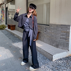新款现货主推时尚三件套2603-P185-K268，女装套装/套裙，2C129