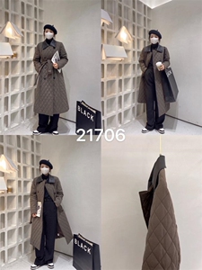 冬季新款拼皮领设计?外套图片