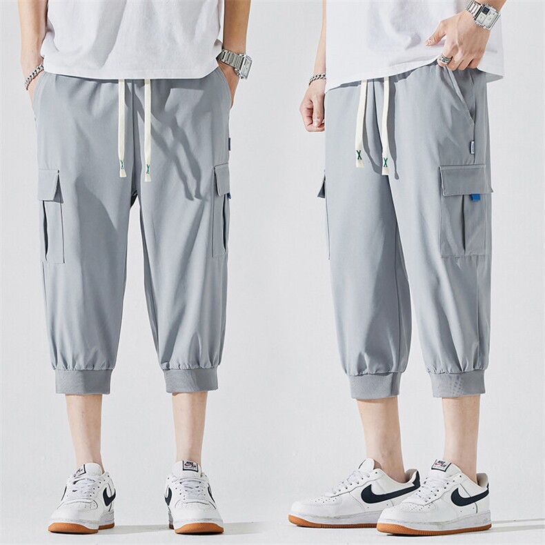 2025夏季新款男士七分裤时尚休闲马裤潮流男裤子KZ1065-P28,男装休闲裤,星座217-4
