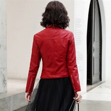 主推款潮流依族皮衣CLYZ2121，女装皮衣，江南女神