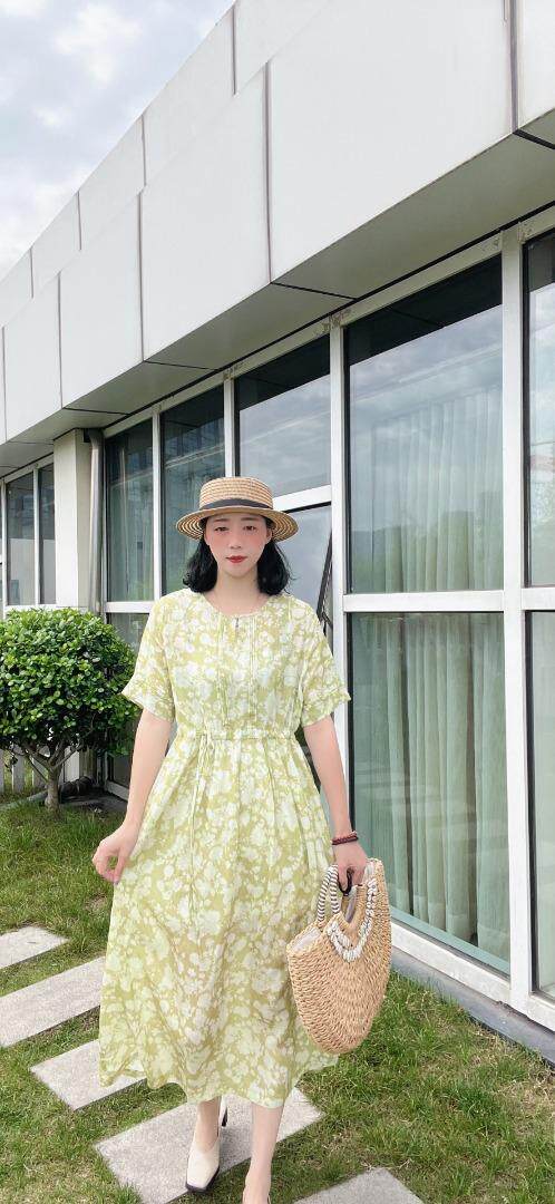 纯苎连衣裙小衫裤子裙子衬衣 时尚风 风淑女风休闲风，女装连衣裙，川哲