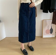 牛仔半裙，女装半身裙，素妮