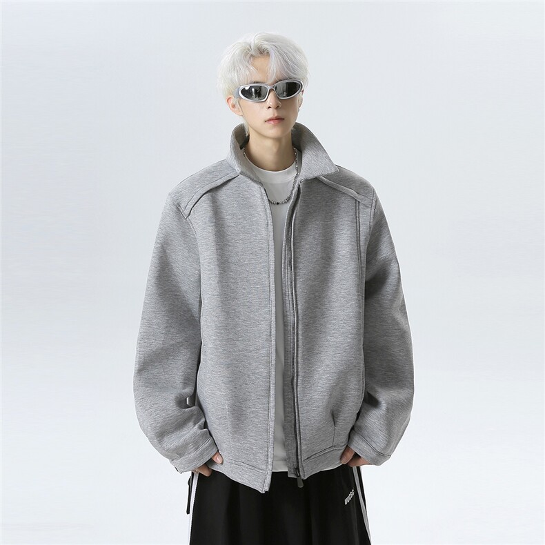美式复古重磅外套男2025秋季新款拉链夹克卫衣JK707-P78,男装夹克,电商C307