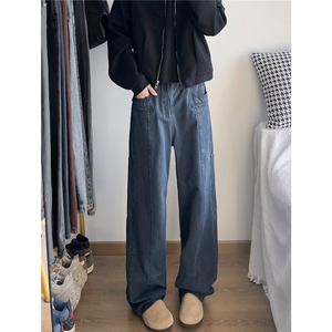 美式高街宽松直筒休闲裤大口袋复古潮牌垂感阔腿长裤 NZK905-P70图片