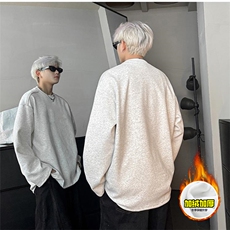 480G重磅加绒硬挺boxy男女秋冬美式高街结构拉链肩圆领卫衣厚外套，女装短外套，电商A486-1