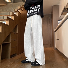 秋季男士休闲裤直筒卫裤宽松长裤运动裤褶皱大码A266-KZ456-P45，男装休闲裤，电商A266