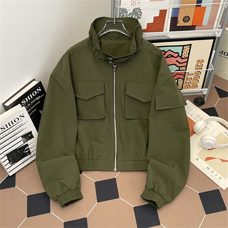 美式复古工装外套设计感小众水洗做旧夹克潮JK06715-P70,男装夹克,星座308B-2