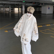 秋季新款美式复古夹克水洗外套J3358P78裤子N519价格55，男装夹克，星座1116-2