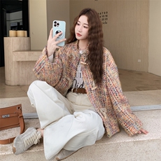 【新品有货】彩色编织小香风外套2C213-903-P165-K238，女装短外套，2C213
