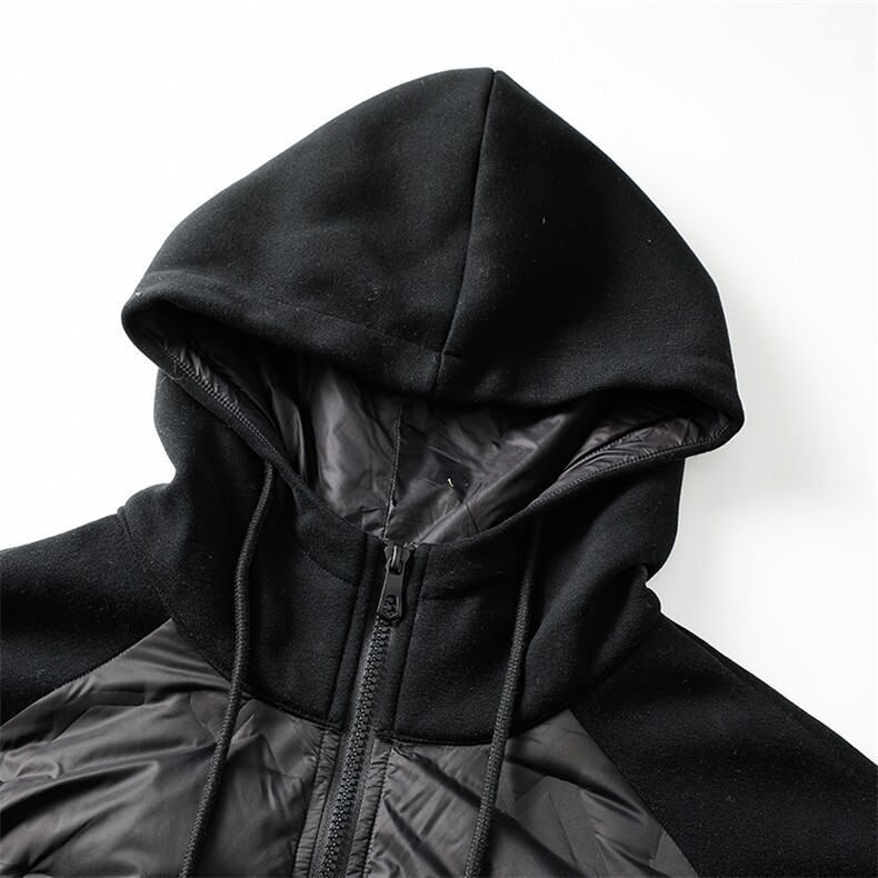 冬季套头连帽袋鼠袋领轻薄保暖羽绒服90白鸭绒XZ309Y95732P105,男装羽绒服,星座309（原A406）