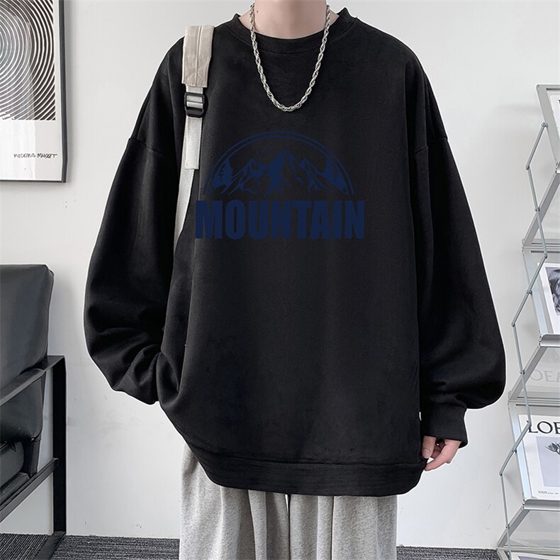麂皮绒卫衣男大码重磅长袖t恤男JW81255-P35,男装卫衣,电商A040