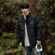 冬季立领仿羊羔毛棉衣男士休闲棉服潮流印花棉袄A266-WMY609-P70，男装棉衣，电商A266