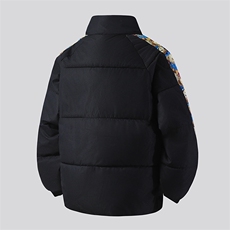 特批70冬季小熊刺绣印花宽松加厚连帽保暖校园情侣外套MY0069，男装棉衣，电商A128