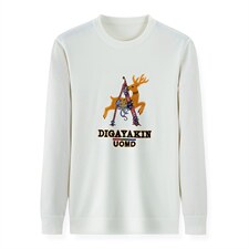 中年男士长袖秋季2023新款商务休闲印花卫衣潮流时尚百搭上衣，男装卫衣，电商B212（原钱塘6029）