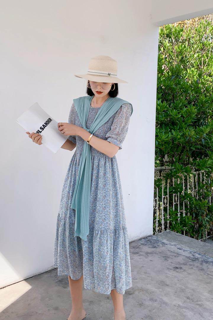 韩系碎花连衣裙，女装连衣裙，Bulanti