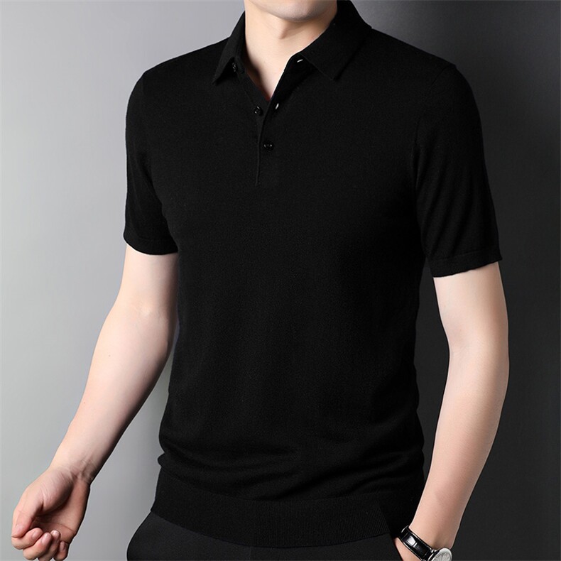 F81531钱塘2020-1时尚休闲中青年男士夏季薄款短袖羊毛衫P125,男装T恤,钱塘207-1