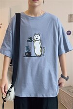 ！2021春夏纯棉男士短袖T恤学生宽松百搭半袖体恤衫T219P25，男装T恤，电商B220